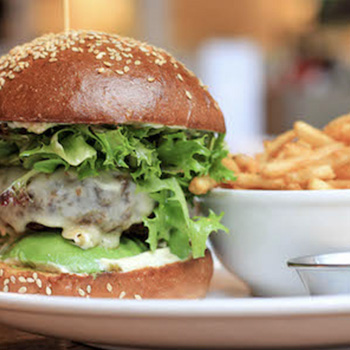 Burger and french fries